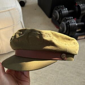 Brixton Olive Green Cap with Brown Band